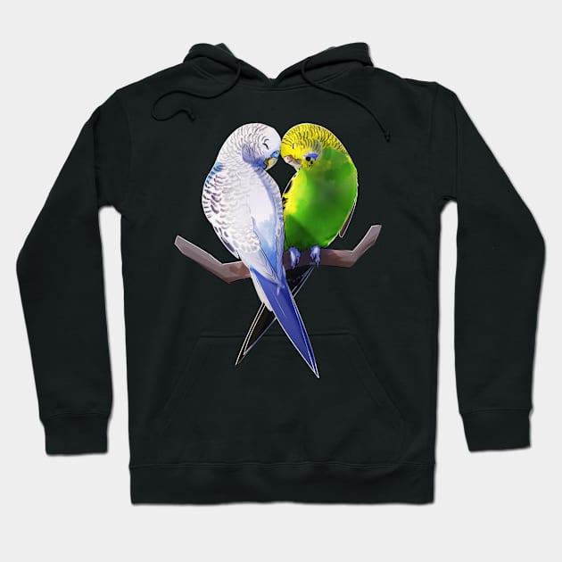 Lovebirds Hoodie by Ink_Raven_Graphics